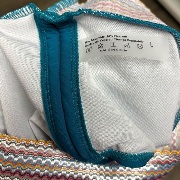 Teal Two-Piece Swimsuit - Picture 4 of 4